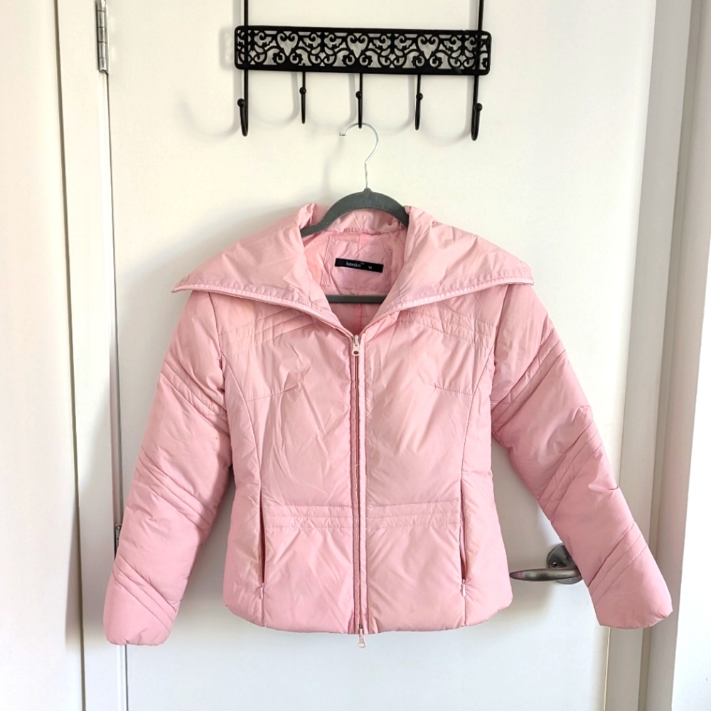 Light pink puff jacket
